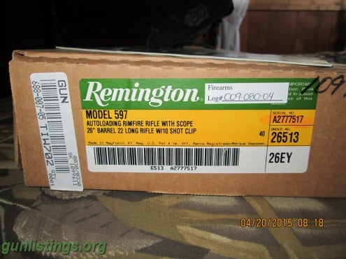Rifles Remington Model 597