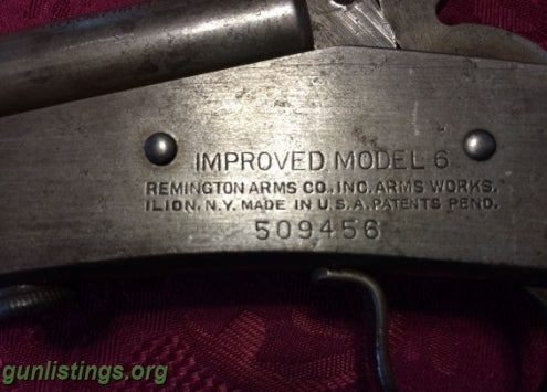 Rifles Remington New Model 6 .22 (No CC Fees) 22