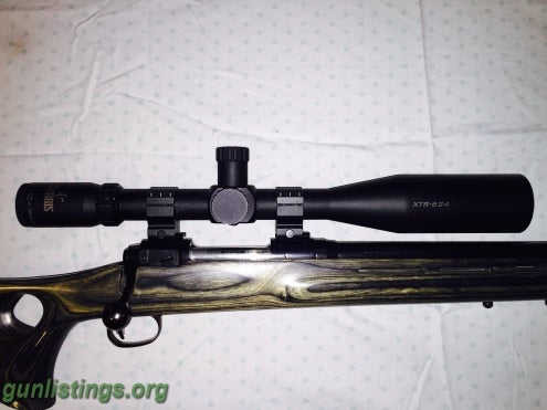 Rifles Savage Model 12 Thumb Hole With Burris Xtr Scope