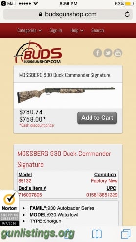 Shotguns Mossberg 930 Duck Commander NIB