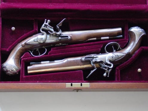 Collectibles George Washington Commemorative Flintlock Pistols