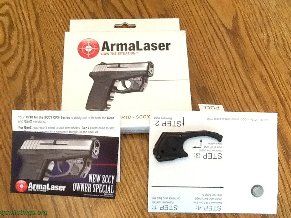 Accessories ArmaLaser TR10 For SCCY - Touch-Activated