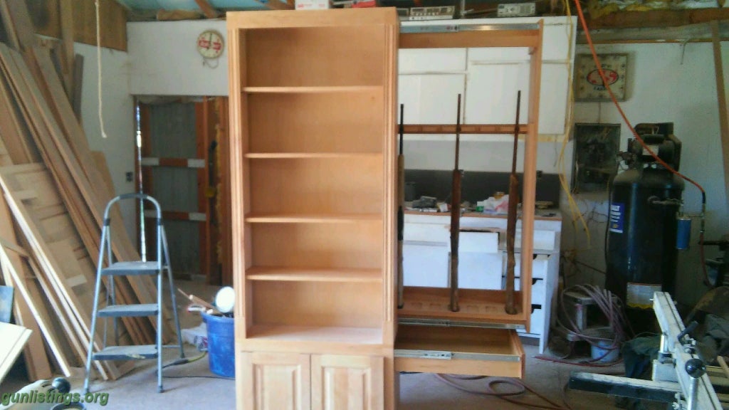 Misc Custom Made Bookshelf/Gun Cabinet