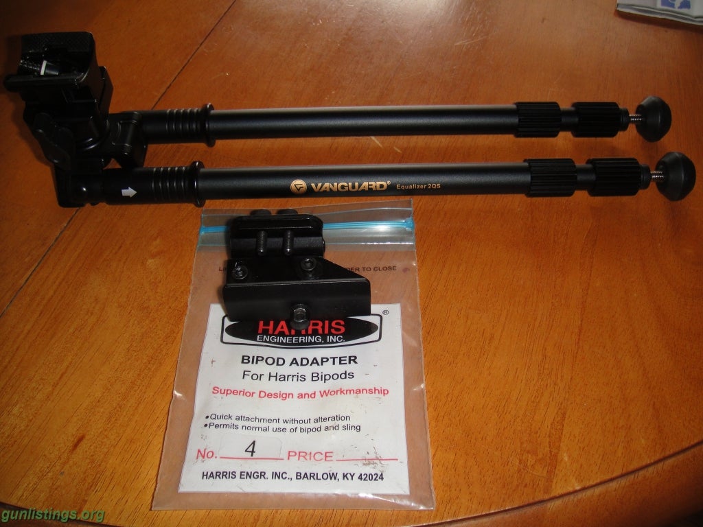 Accessories Harris Bipod Adapter #4 And Vanguard Equalizer 2QS