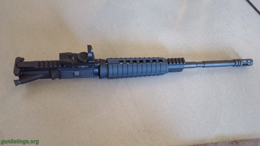 Accessories New Complete Ar15 5.56 Upper Reciever. 16in Carrier 1/7