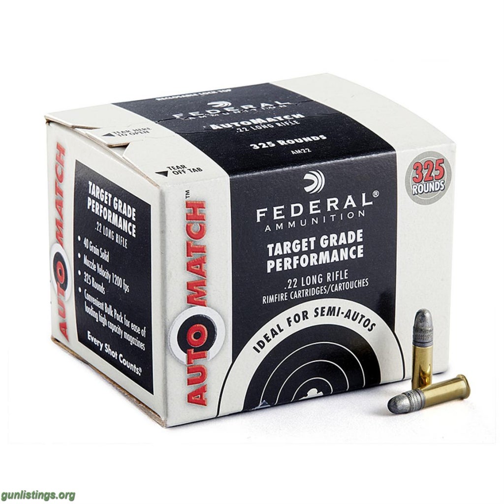 Ammo 2,600 Rounds Of Federal .22 Ammo