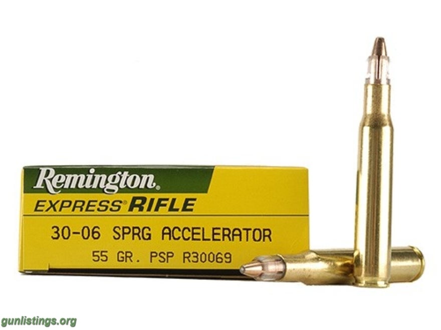 Ammo 30-.06 Remington 2 Boxes .55 Grain 4080 F.P.S.