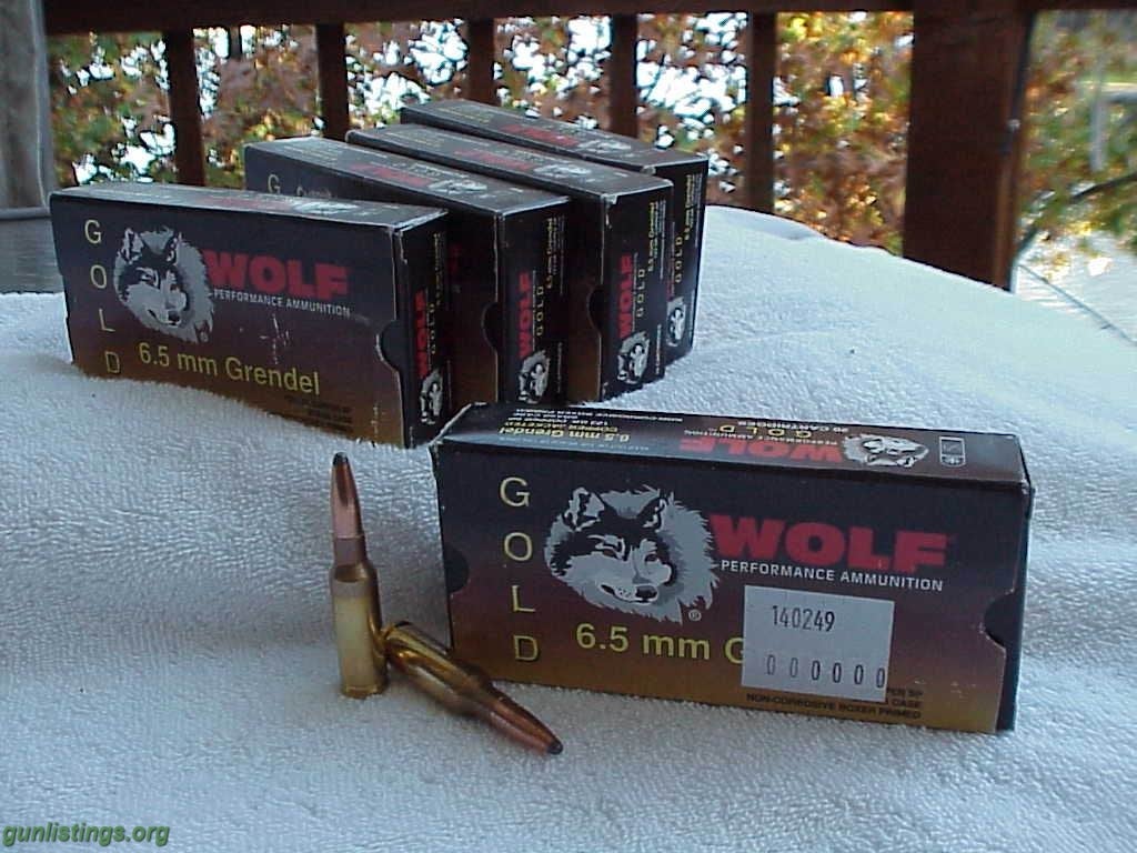 Ammo 6.5 Grendel Wolf Gold