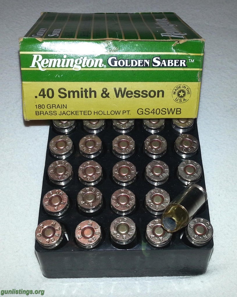 Ammo Remington Golden Saber .40 Cal