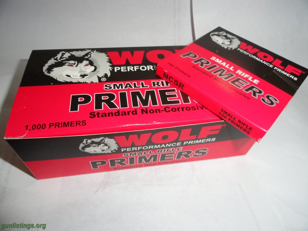 Ammo WOLF Performance Small Rifle Standard Primers