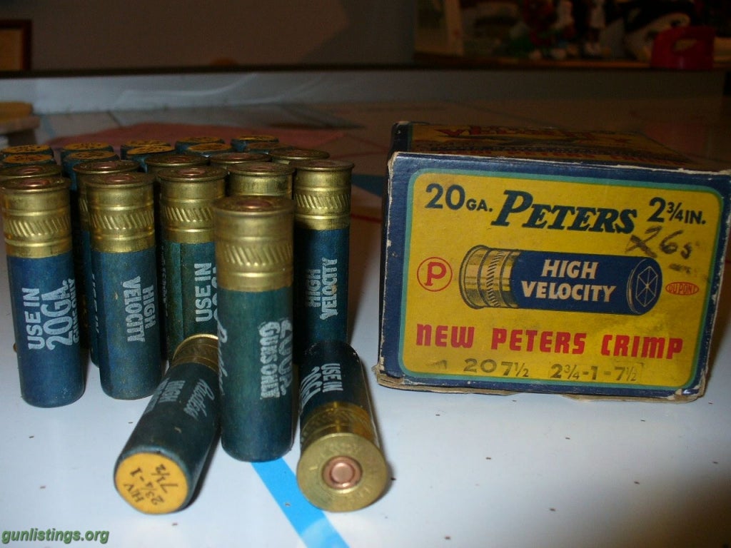 Collectibles Vintage Peters Shot Shell Box+Shells