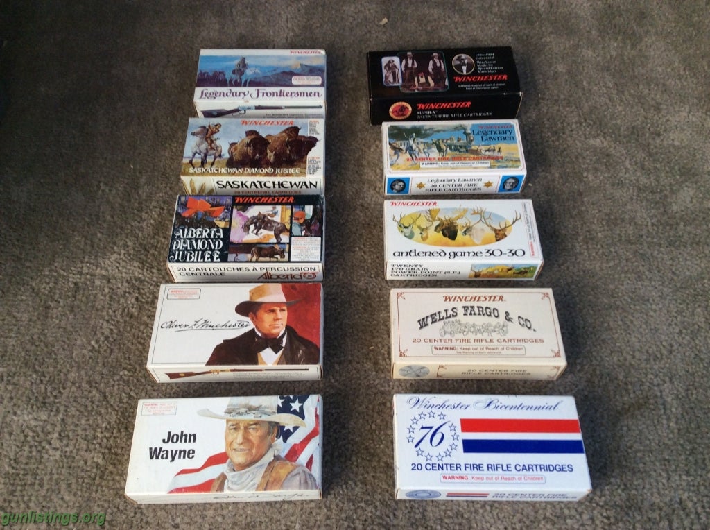 Collectibles Winchester Commemorative Ammo Set 10 Boxes