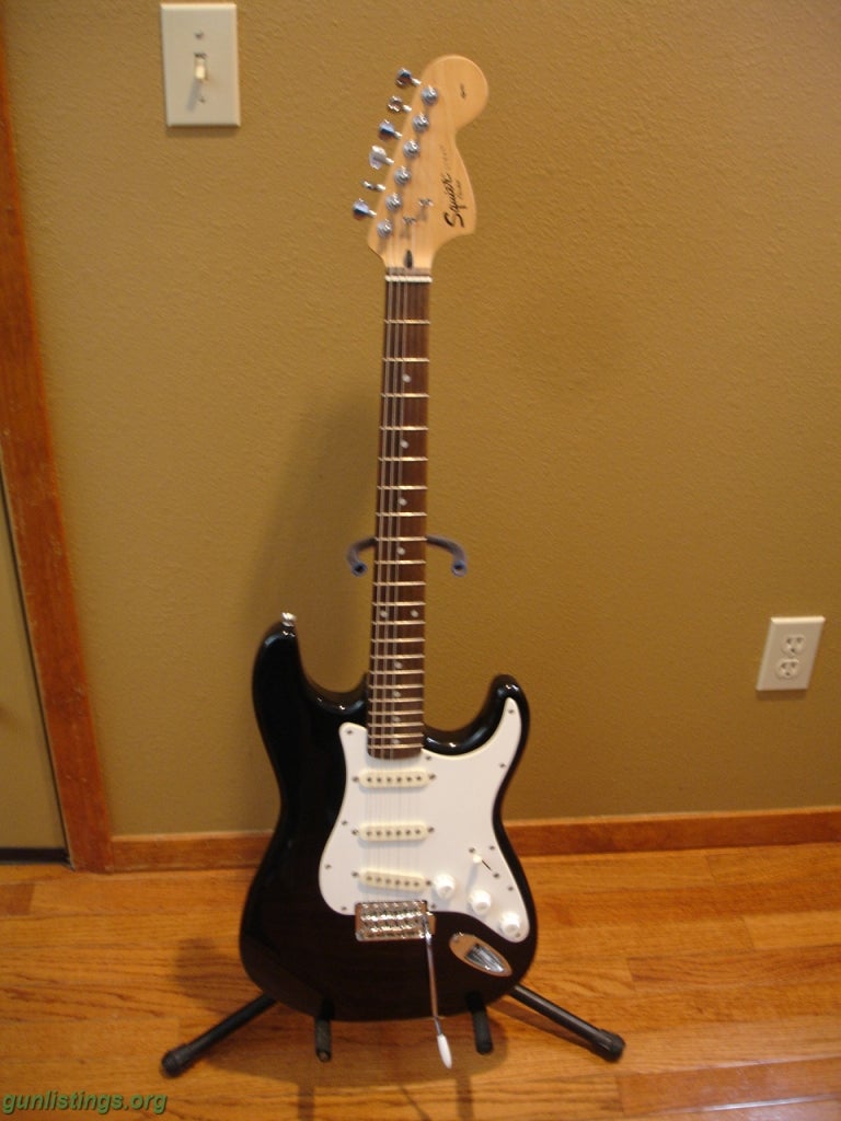 Misc Fender Squire Black And White Trade For Guns Or Ammo