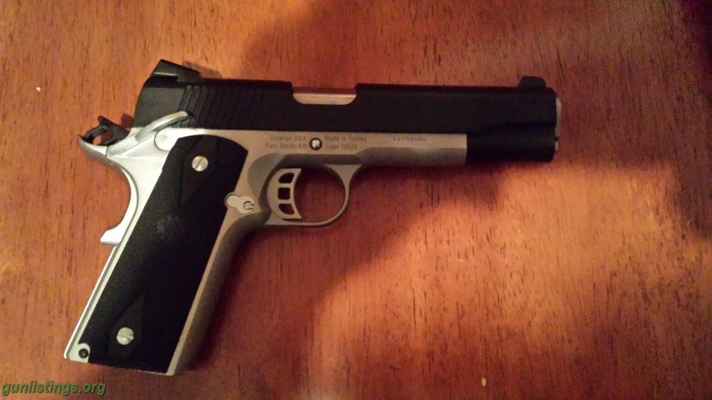 Pistols 1911 Stainless And Black 45 Acp