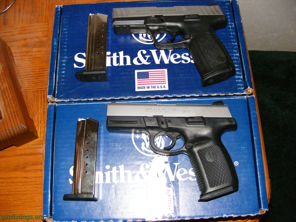 Pistols (2) S&W 9mm Pistols