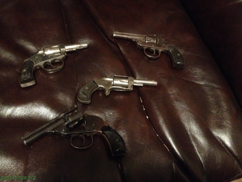 Pistols 3 Iver Johnson And 1 Hnr 32 Revolvers