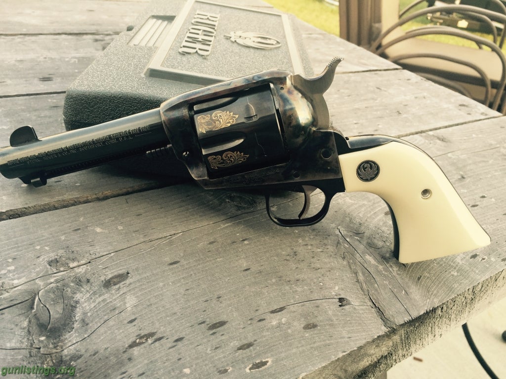 Pistols 45 Colt Ruger Vaquero Factory Engraved