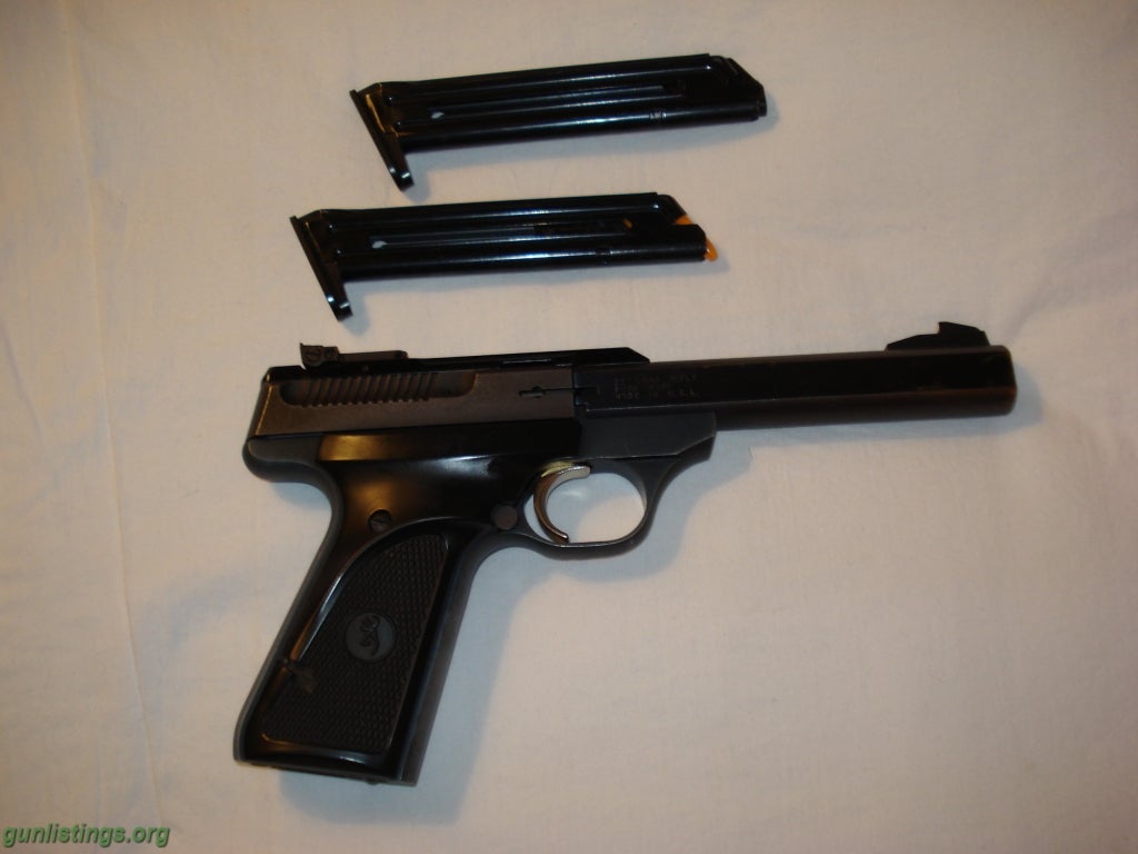 Pistols Browning Buckmark Old Model 2 Mags Clean