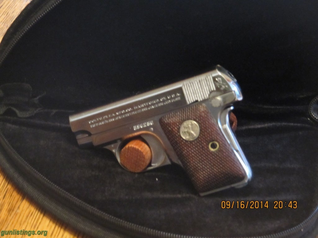 Pistols COLT 1908 Nickel Vest Pocket