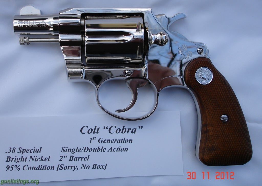 Collectibles Colt Cobra  First Generation