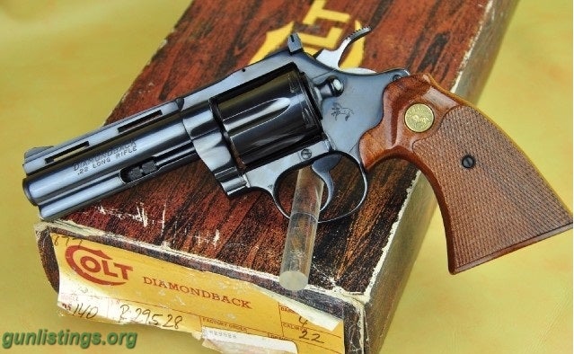 Pistols Colt Diamondback Mint! W/Box Hard To Find