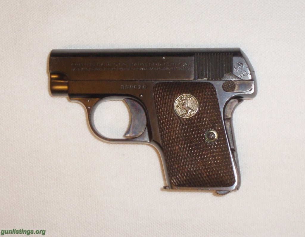 Pistols Colt Pistol 25 Cal