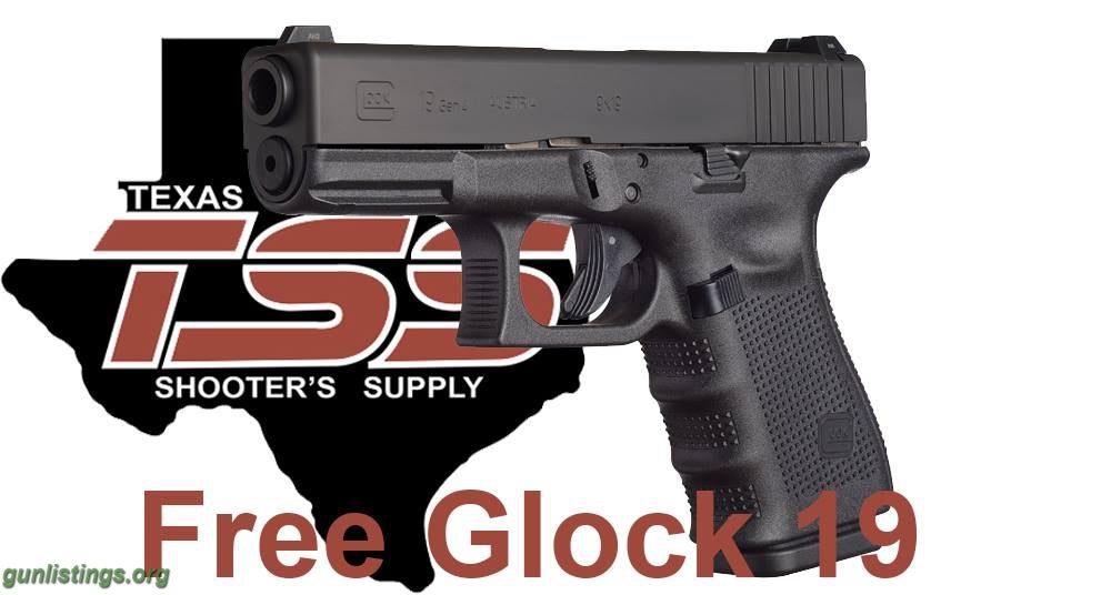 Pistols Free Glock 19 To One Lucky Person! Participate At Texas