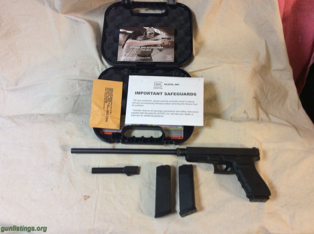 Pistols Glock 20 Gen 4 W/ Extra Carbine Barrel