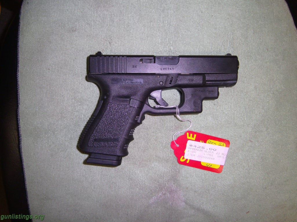 Pistols Glock 23 40 Cal