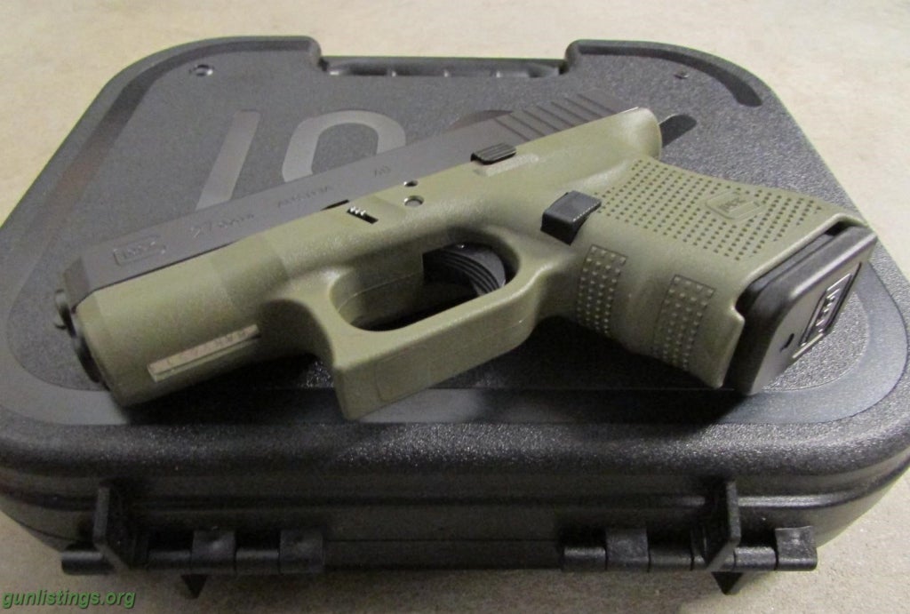 Pistols Glock 27 G27 Gen4 Battlefield Green Frame .40 S&W