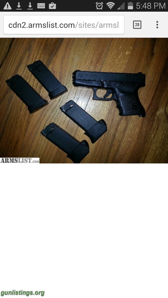 Pistols Glock 36 Gen 3
