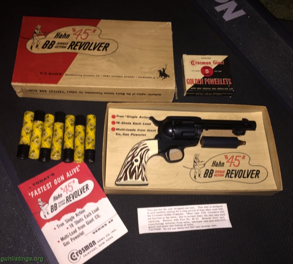Pistols Hahn Model 45 BB Single Action Revolver