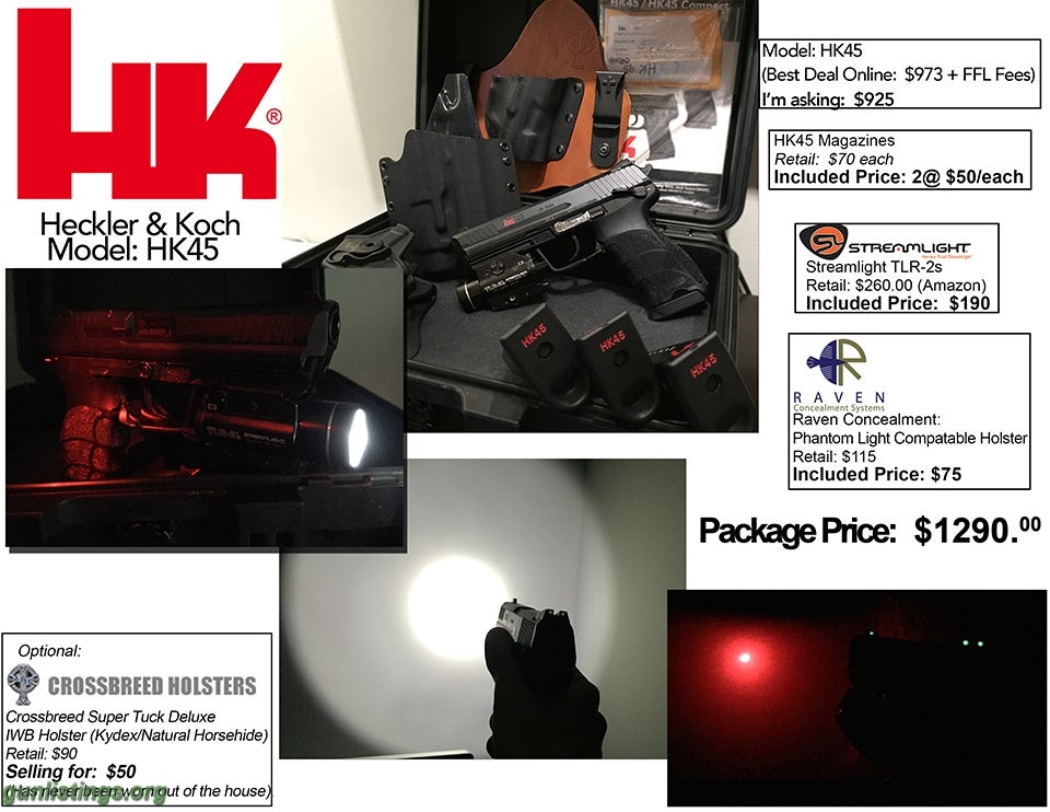 Pistols Heckler & Koch HK45 Package