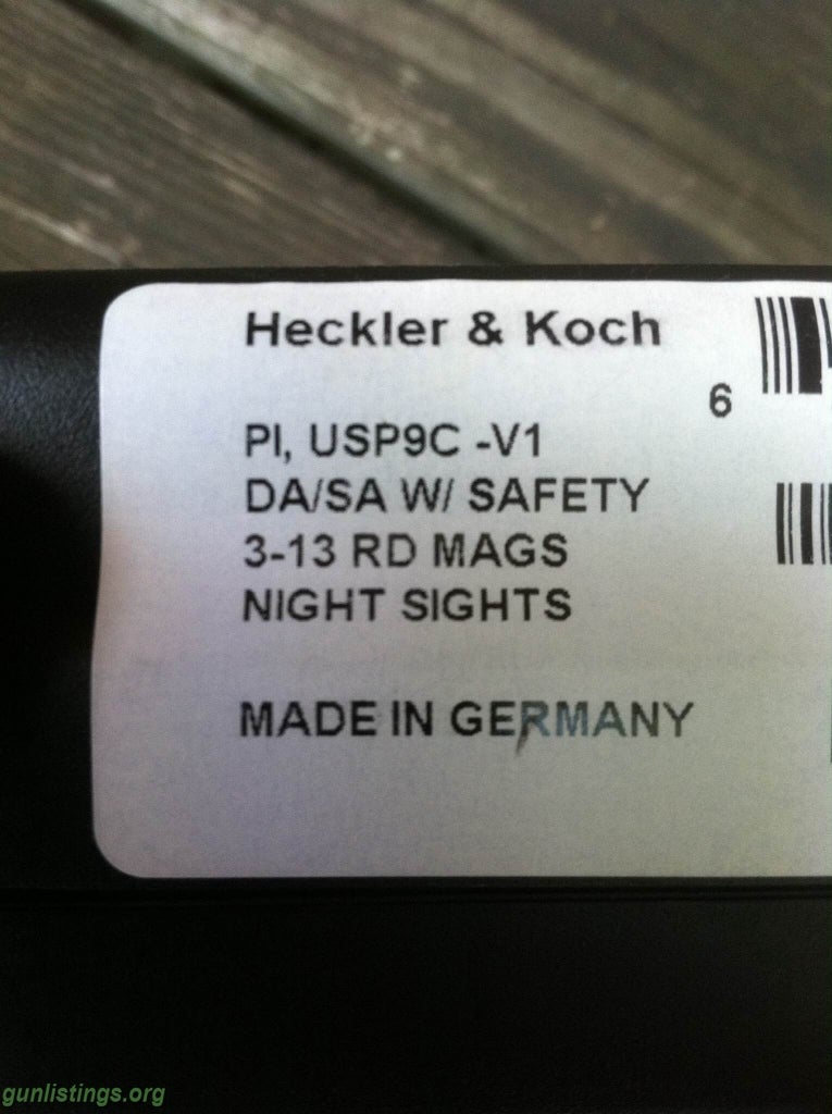 Pistols Heckler & Koch USP 9mm Compact