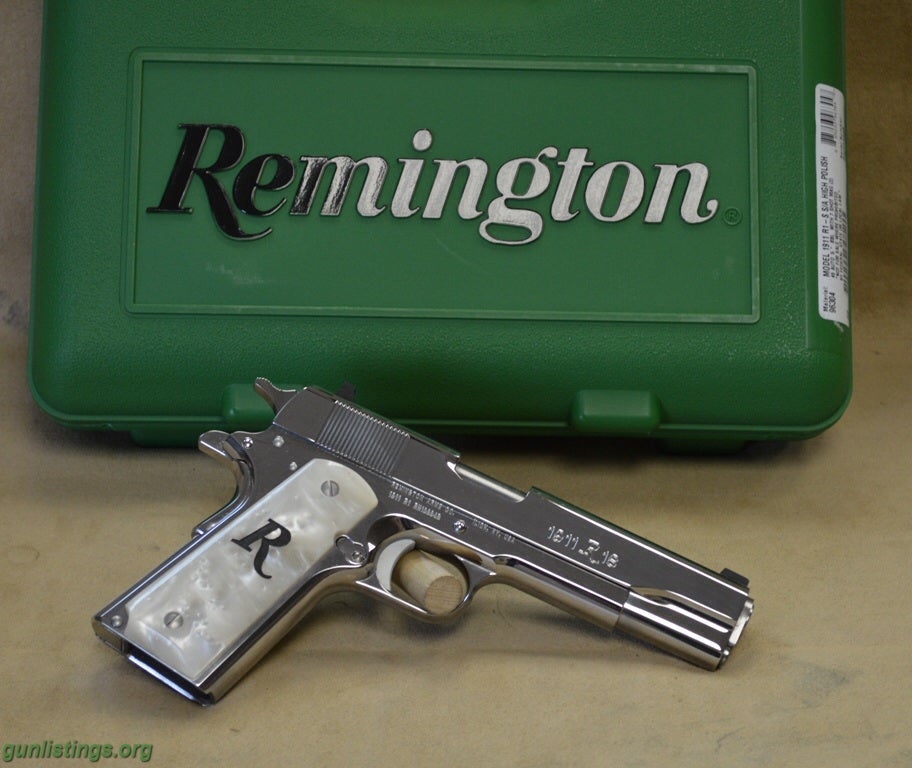 Pistols Limited-edition Remington R1 Polished With Pearl Grips