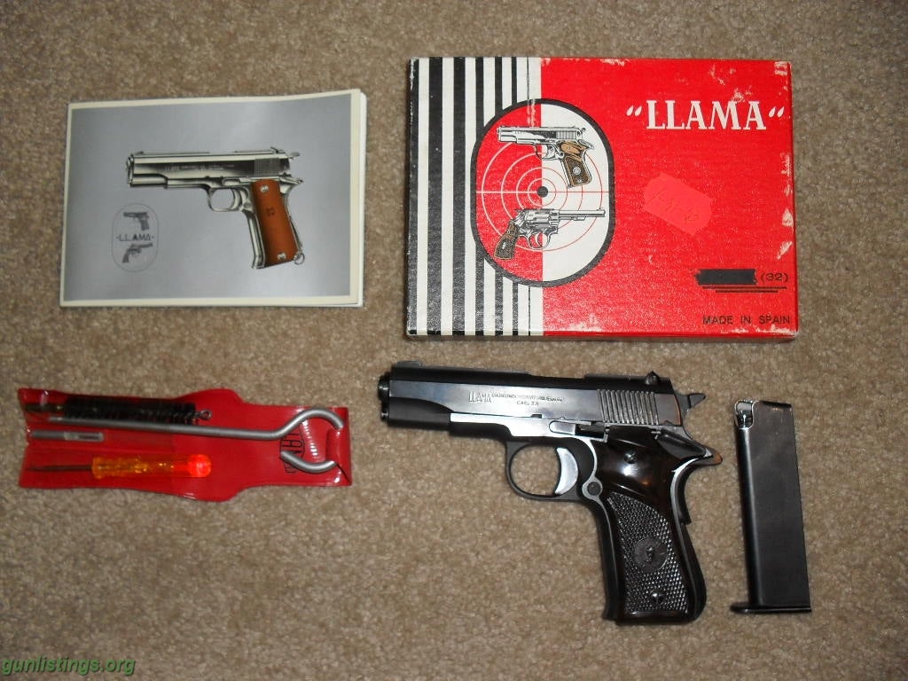 Pistols Llama Model XA .32 Semiauto Pistol
