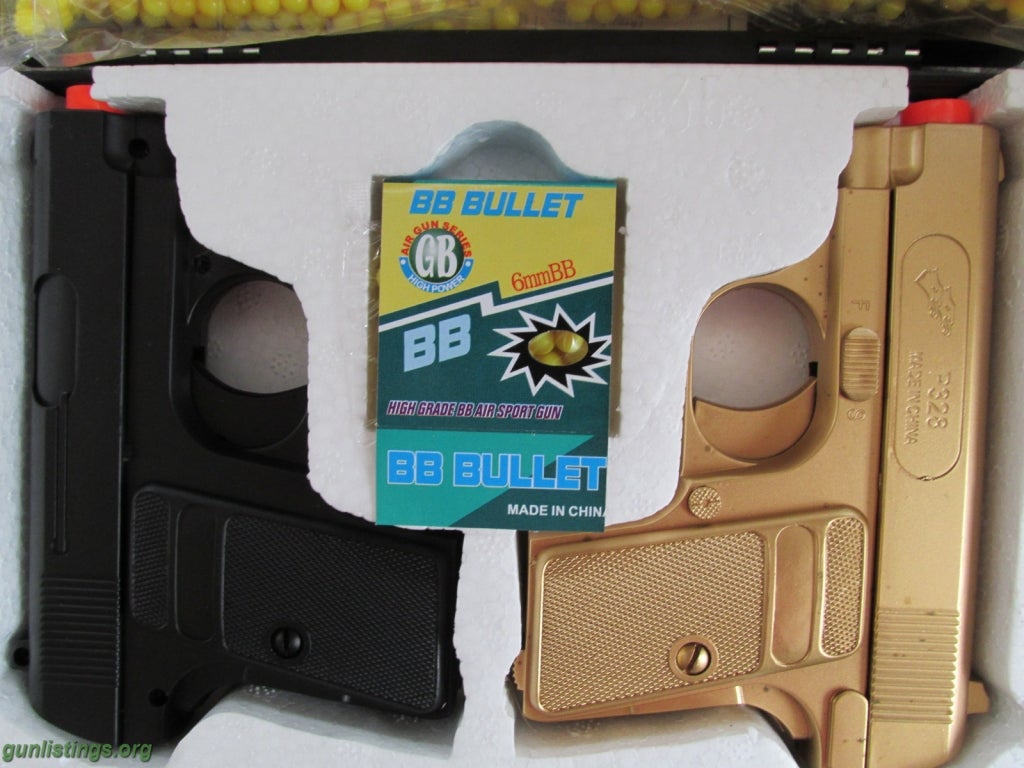 Pistols NEW 007 Black & Gold BB Pistols & BBs