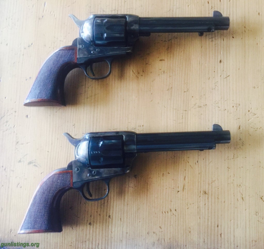 Pistols Pair Of 1873 Cattleman El Patron