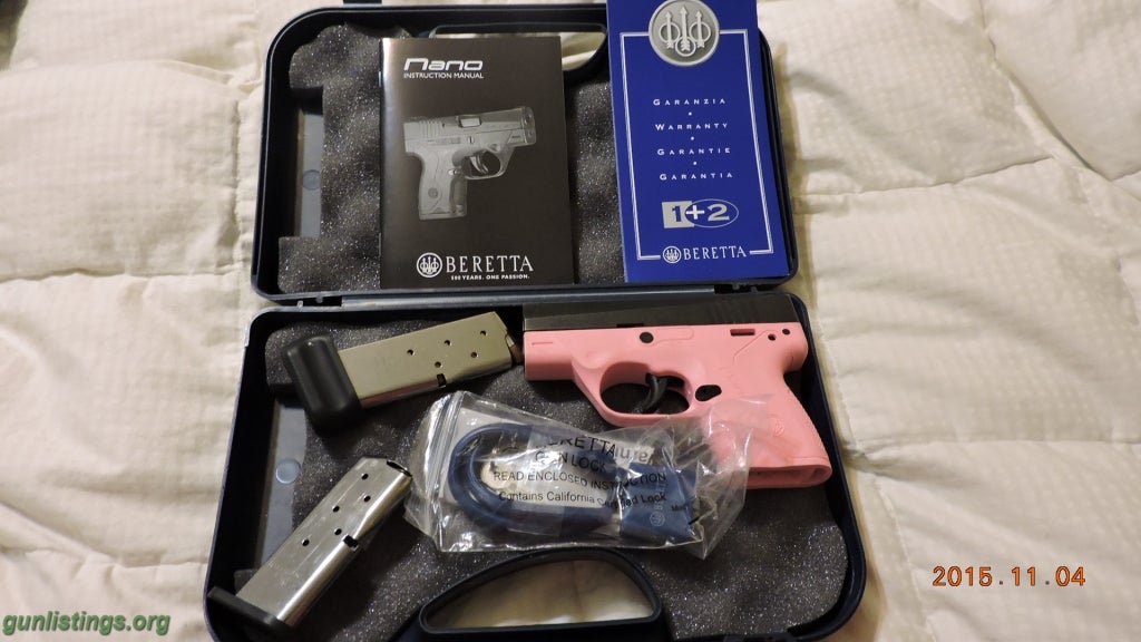 Pistols Pink Beretta Nano