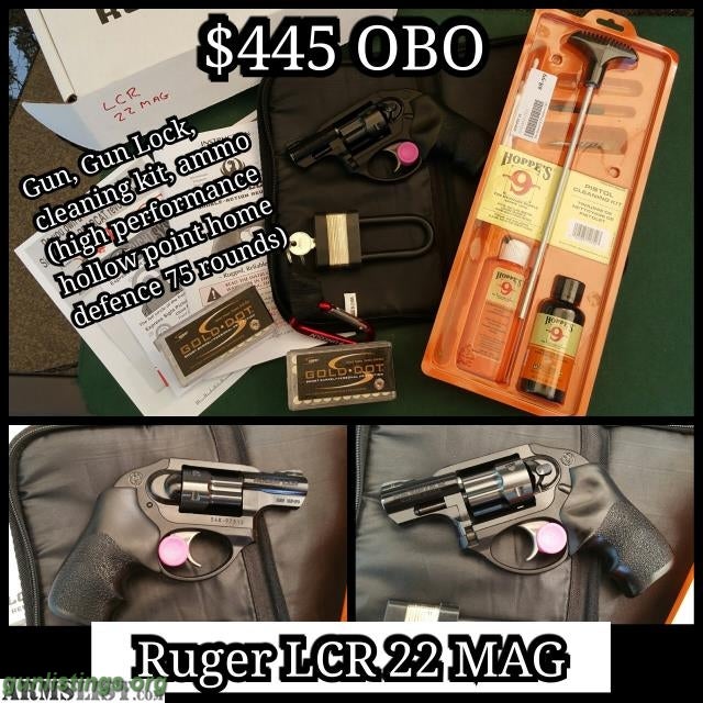 Pistols Ruger LCR 22 MAG REVOLVER