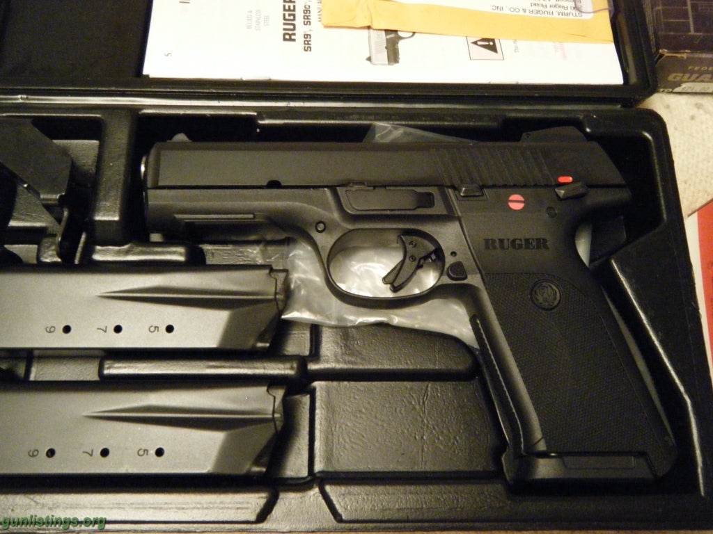 Pistols Ruger SR-45 NIB W/3 Mags & Ammo