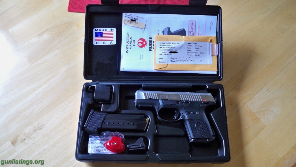 Pistols Ruger SR9C 17+1 9mm Brushed Stainless