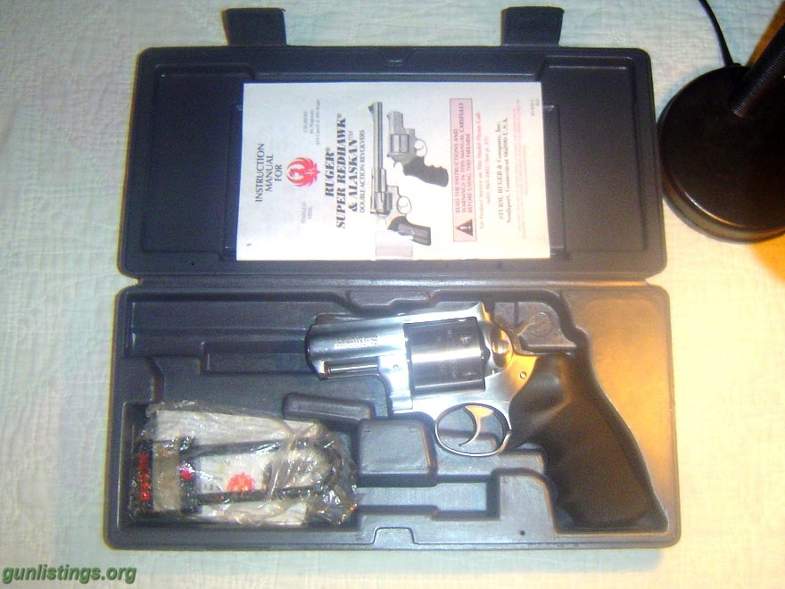 Pistols Ruger Super Redhawk Alaskan .454 Casull/.45 Long Colt