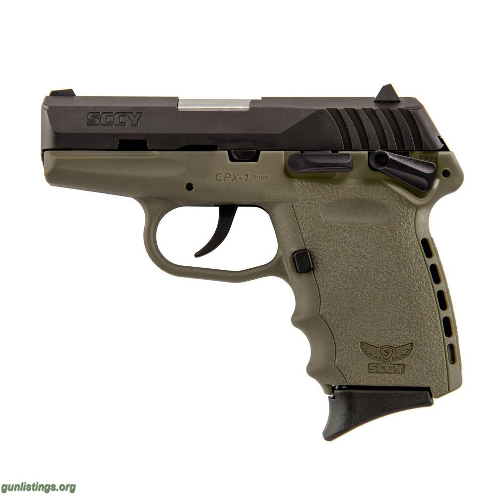 Pistols SCCY CPX1CBDE CPX-1,  DAO 9mm 3.1