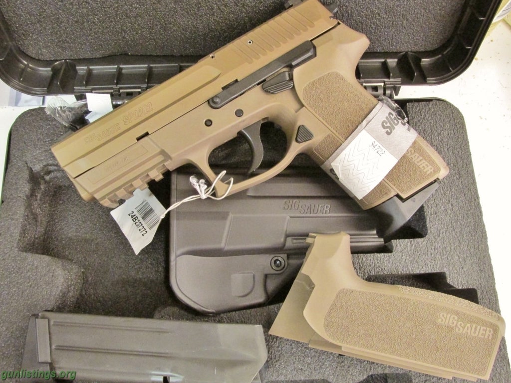 Pistols Sig Sauer SP2022 FDE  9mm NS 15rd NEW