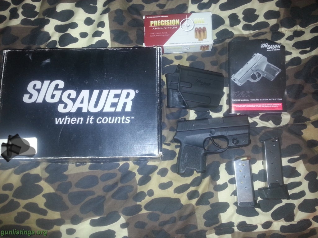 Pistols Sig Sauer P290 W/laser