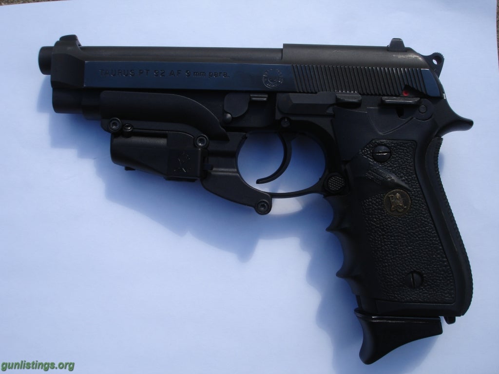 Pistols Taurus 9MM With Laser Sight