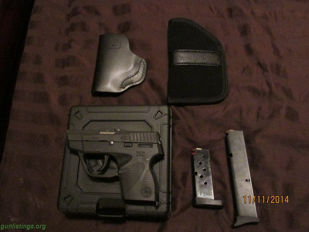 Pistols Taurus Tcp .380 2 Mags, 2 Holsters.