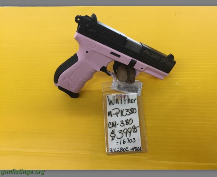 Pistols Walther PK380 PINK