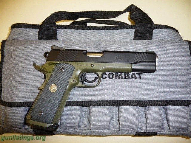 Pistols WILSON COMBAT CQB 45 1911 BLACK OD GREEN LIKE NEW